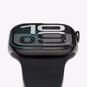 Защитное стекло Tech-Protect Glass Flex+ 2 шт. для Apple Watch 40mm - чёрное