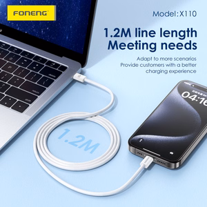 Foneng Кабель X110 - Type C to Type C - PD 60W 3A 1,2 метра белый