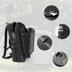Rockbros H51 Cycling Backpack with Solar Panel - Black