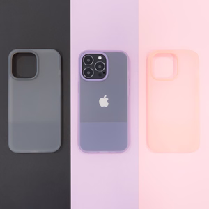 Kingxbar Plain Series dėklas telefonui iPhone 13 Pro silikoninis dėklas pilkas