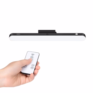 XO LED magnetinė lempa YH08B 1200mAh juoda + nuotolinio valdymo pultas