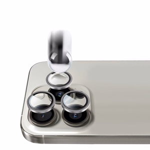 Прозрачные закалённые защитные стёкла Tel Protect Titanium Lens 99% AR для объективов камеры Apple iPhone 18 Pro / 18 Pro Max (3 шт.)