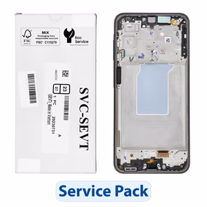 ServicePack LCD ekranas SAMSUNG A26 5G A266B juodas GH82-37049A