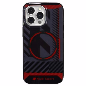 Audi IML sportinis magnetinis dėklas iPhone 13 Pro Max - juodas