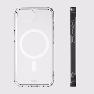 Чехол SBS Cover Light Mag для iPhone 16e, 17e, совместим с MagSafe, прозрачный
