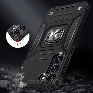 Чехол Wozinsky Ring Armor для Samsung Galaxy S23 бронированный с магнитным кольцом-держателем чёрный