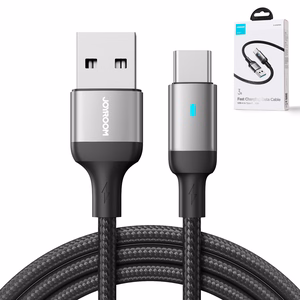 Joyroom Extraordinary Series A10 USB-A / USB-C 3A кабель 1.2 m - чёрный