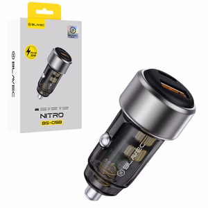 Blavec Car charger BS-05B Nitro - USB + Type C - QC 3.0 18W PD 65W (CCBS05BN-UCB) black
