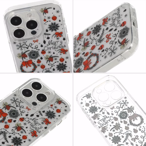 Рождественский чехол Tel Protect для Samsung S23 дизайн 5 прозрачный