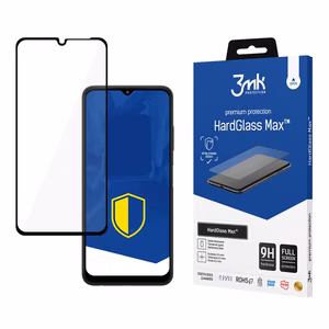 Sustiprintas pilnai dengiantis grūdintas stiklas 3mk HardGlass Max Black, skirtas "Samsung Galaxy A22 5G
