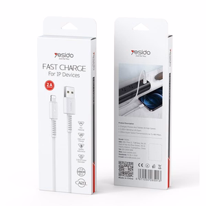 Yesido кабель CA120 180W USB/USB-C 1м PVC 2A белый