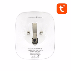 Išmanusis lizdas WiFi Gosund SP112 2xUSB, 16A, Tuya