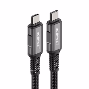 Acefast C1-09 кабель USB-C USB-C USB4 PD3.1 5A 1м - серо-чёрный