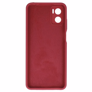 Силиконовый Lite чехол для Motorola Moto E22/E22i бордовый