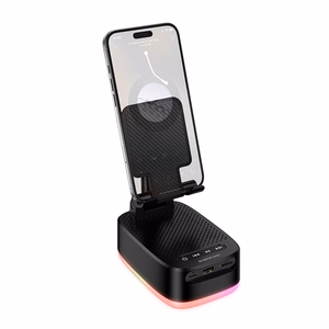 Borofone Портативная Bluetooth-колонка BR200 Marea 3 в 1 с держателем и внешним аккумулятором 1500 мАч — чёрный