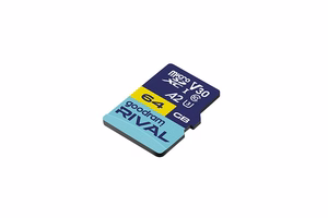 GOODRAM microSDXC 64GB V30 A2 UHS I U3 RIVAL + adapteris
