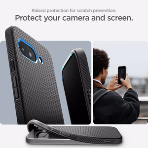 Spigen Liquid Air dėklas telefonui Google Pixel 9A - matinė juoda