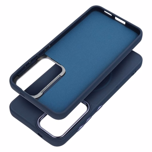 Case for Samsung A07 / A08 Frame Mag Cover compatible with MagSafe navy blue