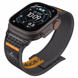 Spigen Athlex Air 2 Strap for Apple Watch (44 / 45 / 46 / 49 mm) - Black and Orange