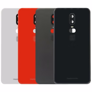Задняя крышка для OnePlus 6 / янтарно-красный / (с линзой камеры) HQ