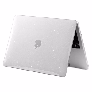 Tech-Protect SmartShell чехол для MacBook Air 13" M2 / M3 / 2022-2024 - прозрачный с блёстками