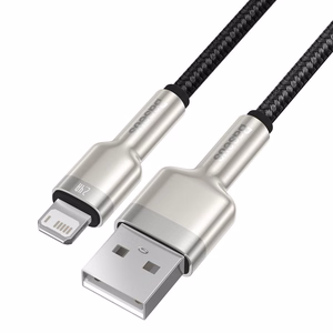 USB кабель для Lightning Baseus Cafule, 2.4A, 1м (чёрный)