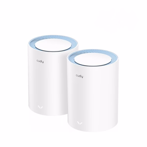 Cudy M1200 2-PACK tinklo „Wi-Fi“ sistema Dviguba juosta (2,4 GHz / 5 GHz) Wi-Fi 5 (802.11ac) Balta 1 Vidinis