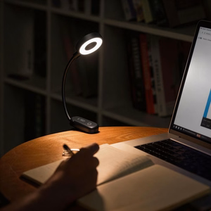 Tech-Protect LL100 Беспроводная лампа с клипсой + кабель USB-A / USB-C 30 см - чёрный
