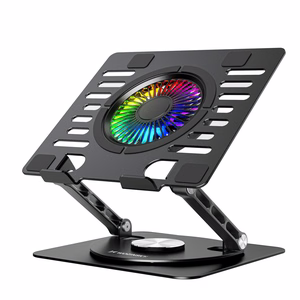 Wozinsky WDCX-X16-AS CoolBase RGB 360° Aušinimo Stovas Nešiojamajam Kompiuteriui ir Planšetei - Juodas