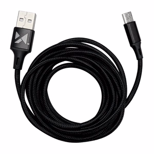 Кабель USB Wozinsky "WUC-C2B" чёрный Type-C 200 см
