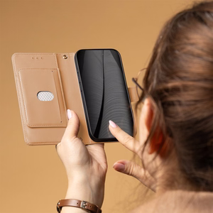 TFO Smart Triangle atverčiamas dėklas, skirtas Xiaomi Redmi A7 Pro – rudas