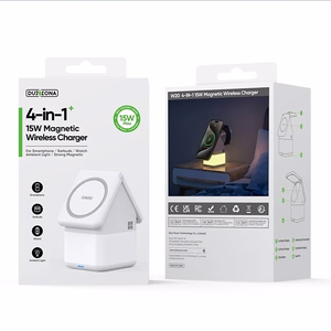 Įkroviklis belaidis DUZZONA W20 4-in-1 MagSafe baltas