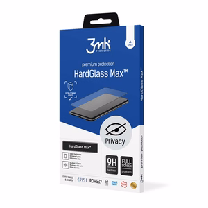 9H 3mk HardGlass Max Privacy™ apsauginis stiklas privatumui iPhone XS Max / 11 Pro Max