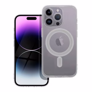 Case for iPhone 14 Pro Clear Mag Cover (STR / Camera Protection) compatible with MagSafe transparent
