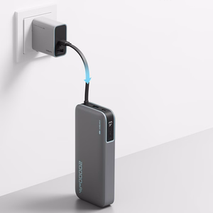 Cuktech CUKP200NGLLG 55W 20000mAh внешний аккумулятор со встроенным кабелем USB-C - Белый
