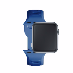 38/40/41/42 mm Blue (small) - 3mk Silicone Watch Strap for Apple