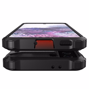 Hybrid Armor dėklas telefonui Samsung Galaxy S23+ šarvuotas hibridinis dėklas juodas