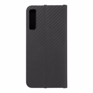 Flip case for Samsung A7 2018 Luna Book Carbon black