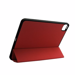 Crong FlexFolio atverčiamas dėklas, skirtas iPad Air 11" (2026–2024) / iPad Air 10.9" (5-osios / 4-osios kartos) / iPad Pro 11" (2022–2021), su Apple Pencil laikikliu, raudonas