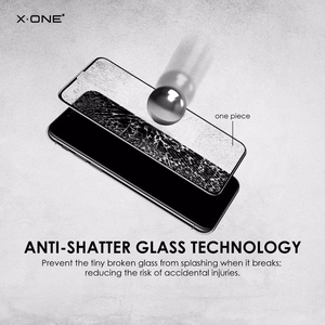 X-ONE Pilnas Dangtis Itin Stiprus Matinis - iPhone 11 Pro Max (pilnas klijavimas) grūdintas stiklas 9H