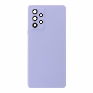 Galinis dangtelis Samsung A525 / A526 / A528 A52 4G / A52 5G / A52S 5G violetinis (su kameros stikliuku) OEM