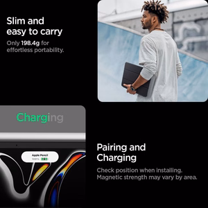 Spigen Liquid Air Folio Чехол для iPad Pro 11" (2024) iPad Pro 11" (2025) чёрный