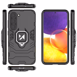 Чехол Wozinsky Ring Armor для Samsung Galaxy S23 бронированный с магнитным кольцом-держателем чёрный
