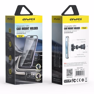 Automobilinis telefono laikiklis Awei X52 Magnetic (air vent) juodas