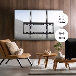 Maclean TV MC-412 настенное крепление 32"-70" VESA 400x400 45кг с наклоном универсальное регулируемое уровень монтажные аксессуары