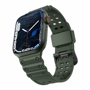 Dirželis Triple Protection Apple Watch 38 / 40 / 41 mm apyrankė – žalias