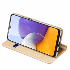 Dux Ducis Skin Pro чехол-книжка для Samsung Galaxy A22 4G золотой