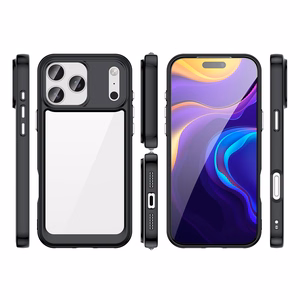 Outer Space dėklas telefonui iPhone 17 Pro - juodas permatomas