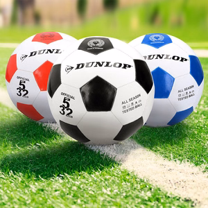 Футбольный мяч Dunlop, размер 5, красный