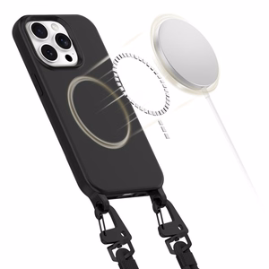 Tech-Protect MagNecklace Magnetinis iPhone 15 Pro dėklas - juodas
